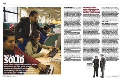 Kevin Doogan's spread from New Humanist, May/June 2009